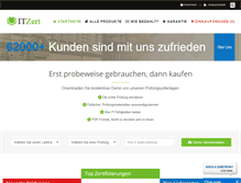 Tablet Screenshot of itzert.com